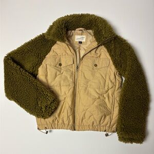 Universal Thread Tan and Olive Coat Size XS